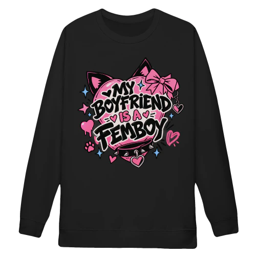 My Boyfriend Is A Femboy - Pastel Goth Kawaii Anime Aesthetic Graphic