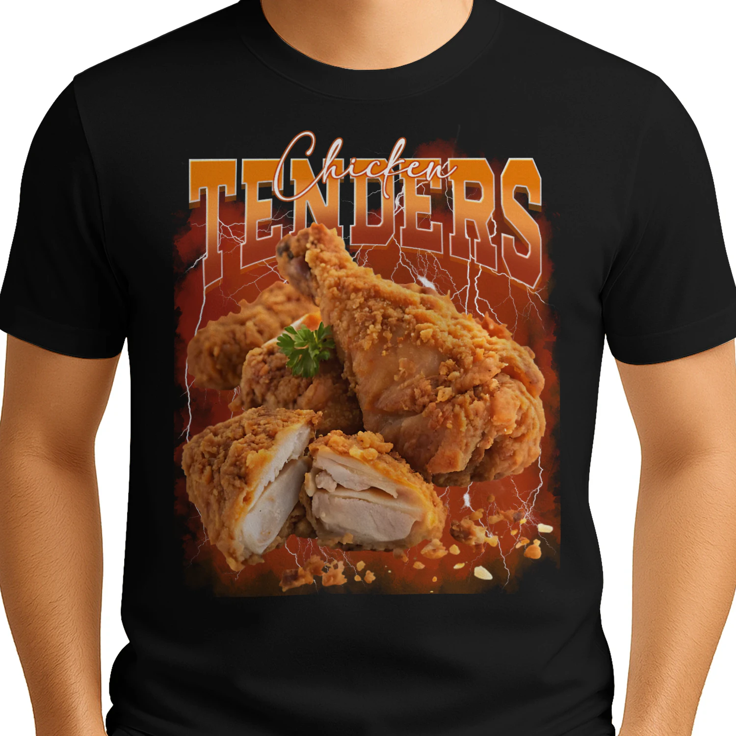Bootleg Rap Vintage 1990s Chicken Tenders Funny Meme Designs