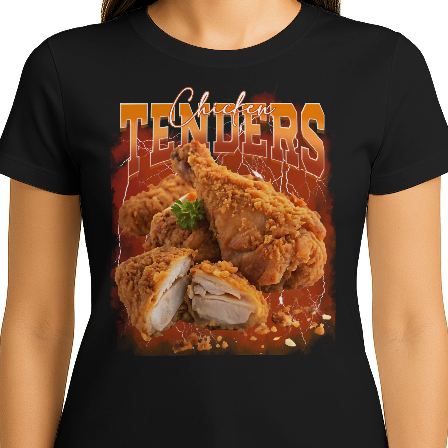 Bootleg Rap Vintage 1990s Chicken Tenders Funny Meme Designs