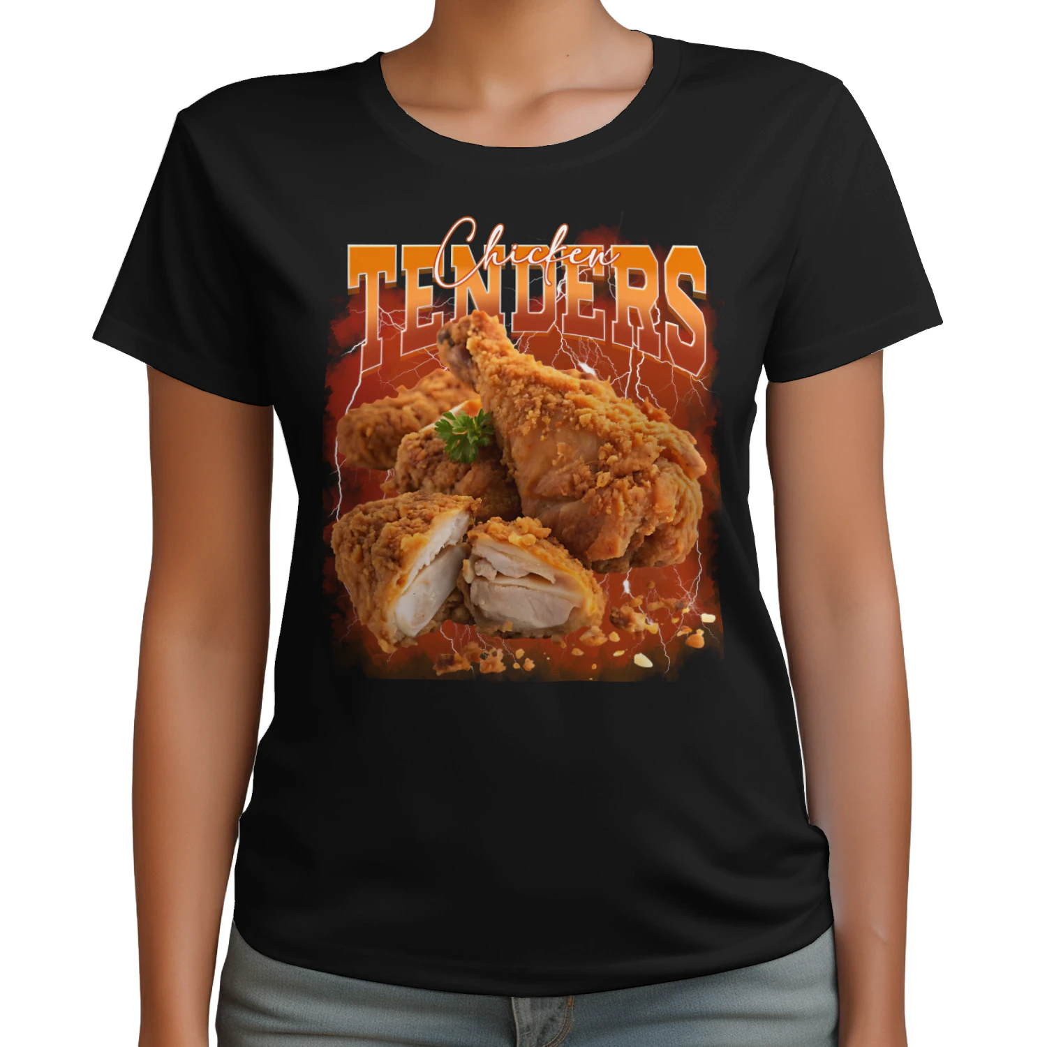 Bootleg Rap Vintage 1990s Chicken Tenders Funny Meme Designs