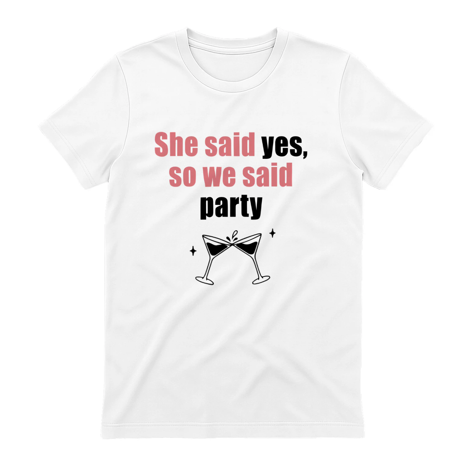 She Said Yes So We Said Party Shirt, Funny Bachelorette Party Tee, Bride Squad Cheers Shirt, Engagement Party Gift, Girls Night Shirt