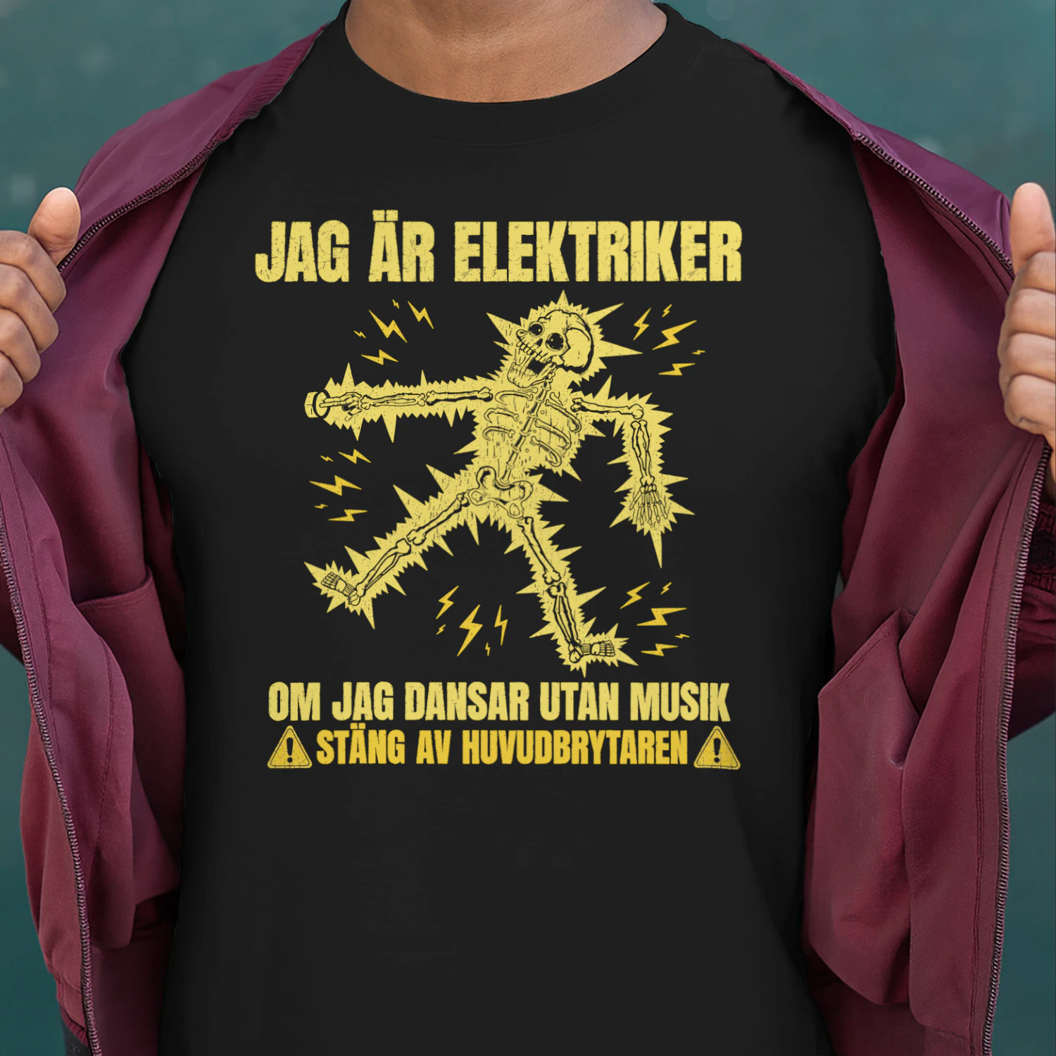 Jag Är Elektriker Om Jag Dansar Utan Musik Stäng Av Huvudbrytaren