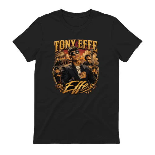 Tony Effe Merch Roma 1991 Vintage Rap Graphic