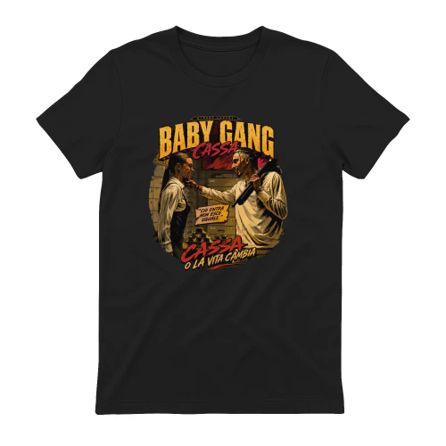 Baby Gang Merch Cassa O La Vita Cambia Graphic