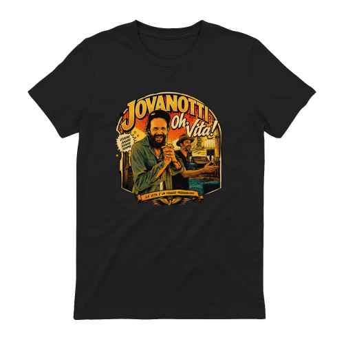 Jovanotti Merch Oh Vita Retro Comic Illustration