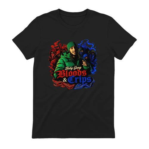 Baby Gang Merch Bloods and Crips Hip Hop Style Design