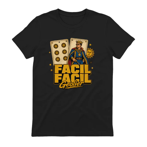 Geolier Merch Facil Facil Re dei Tarocchi Vintage