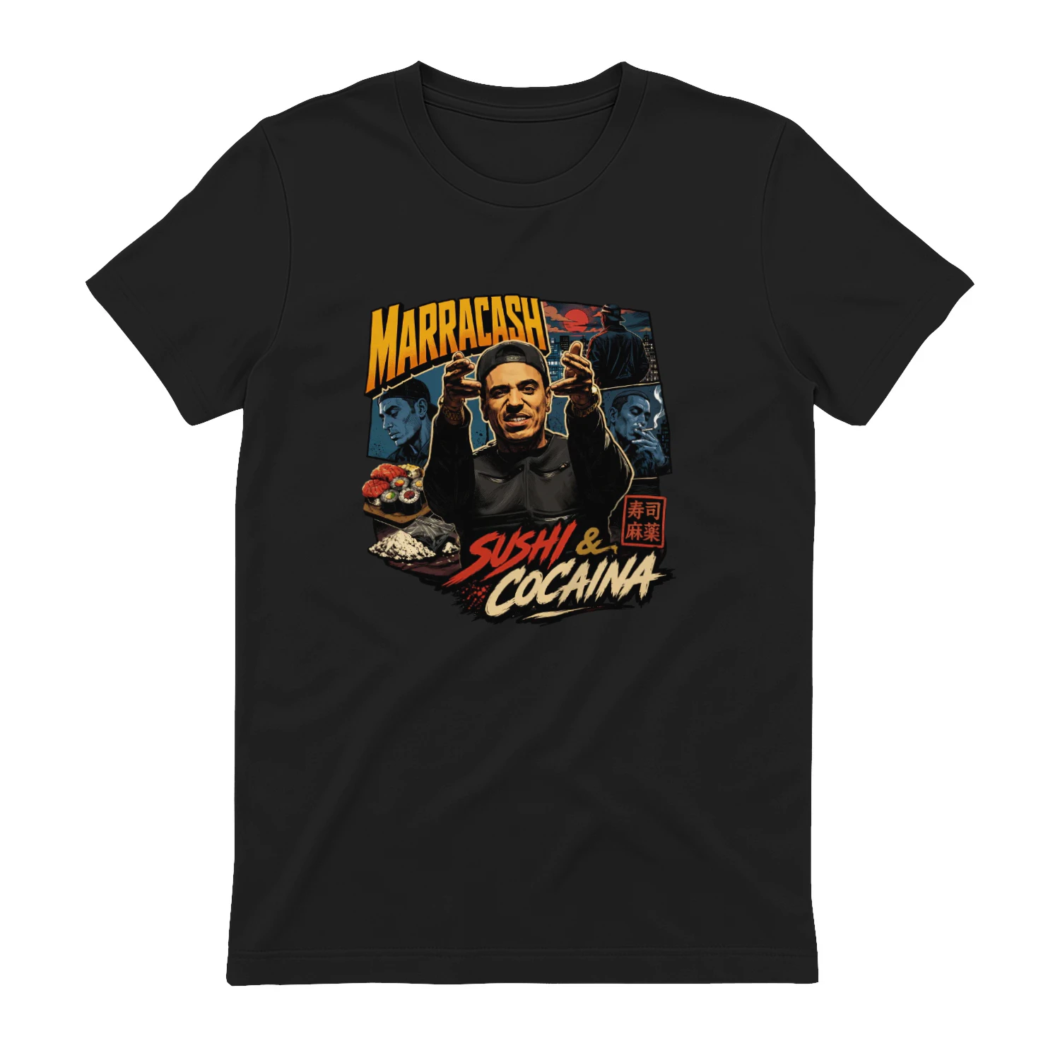 Marracash Merch Sushi & Cocaina Graphic Art