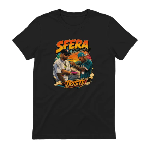 Sfera Ebbasta Merch Triste Urban Retro Graphic