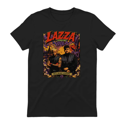 Lazza Merch Verdi Nei Viola Milano Ovest Comic Art