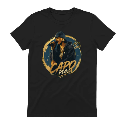 Capo Plaza Merch Forte E Chiaro Golden Graphic