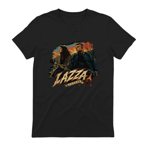 Lazza Merch Cenere Illustrazione Vintage