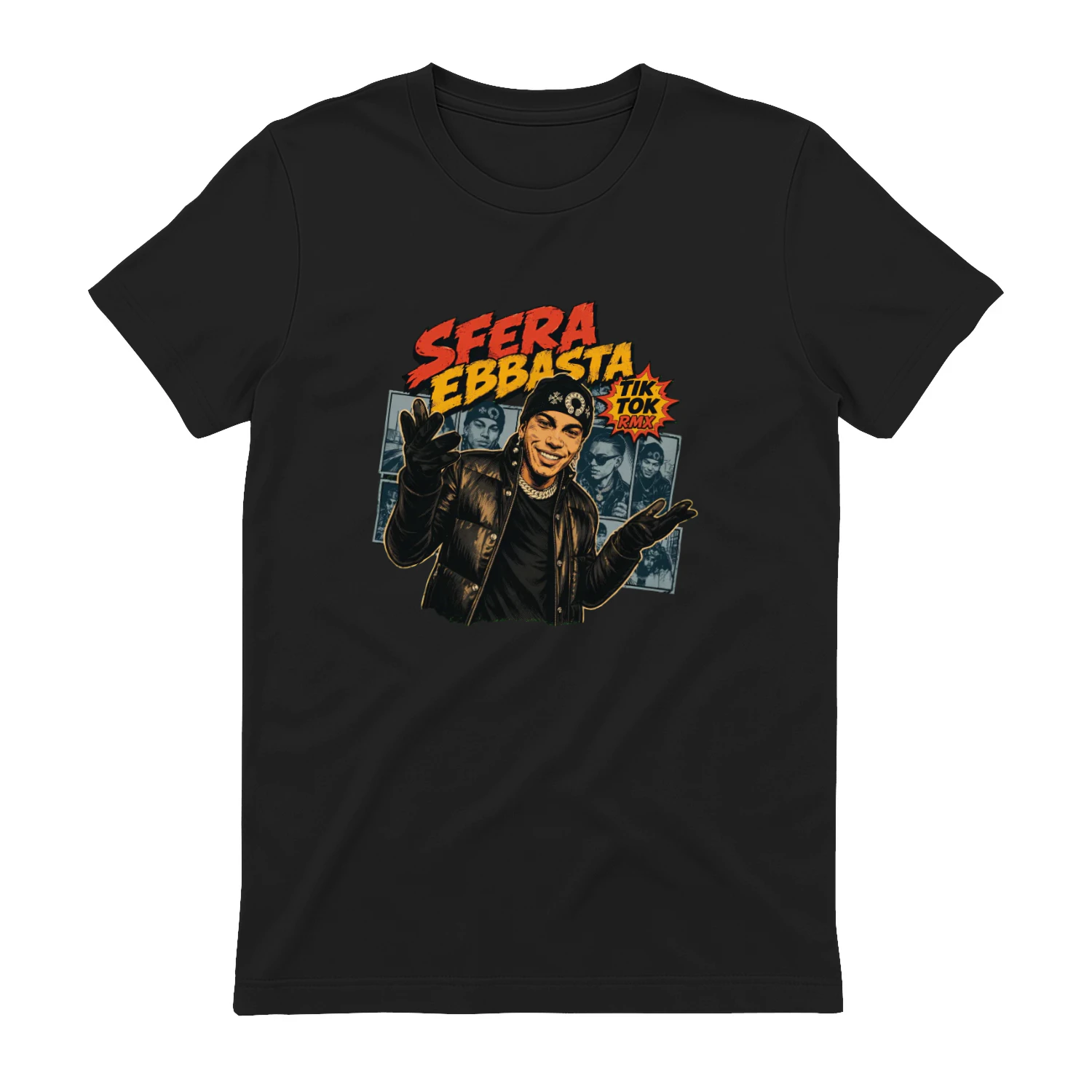 Sfera Ebbasta Merch Tik Tok Rmx Comic Style