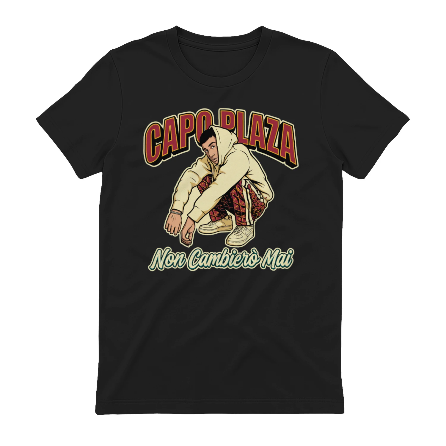 Capo Plaza - Non Cambiero Mai Vintage Comic Style Italia