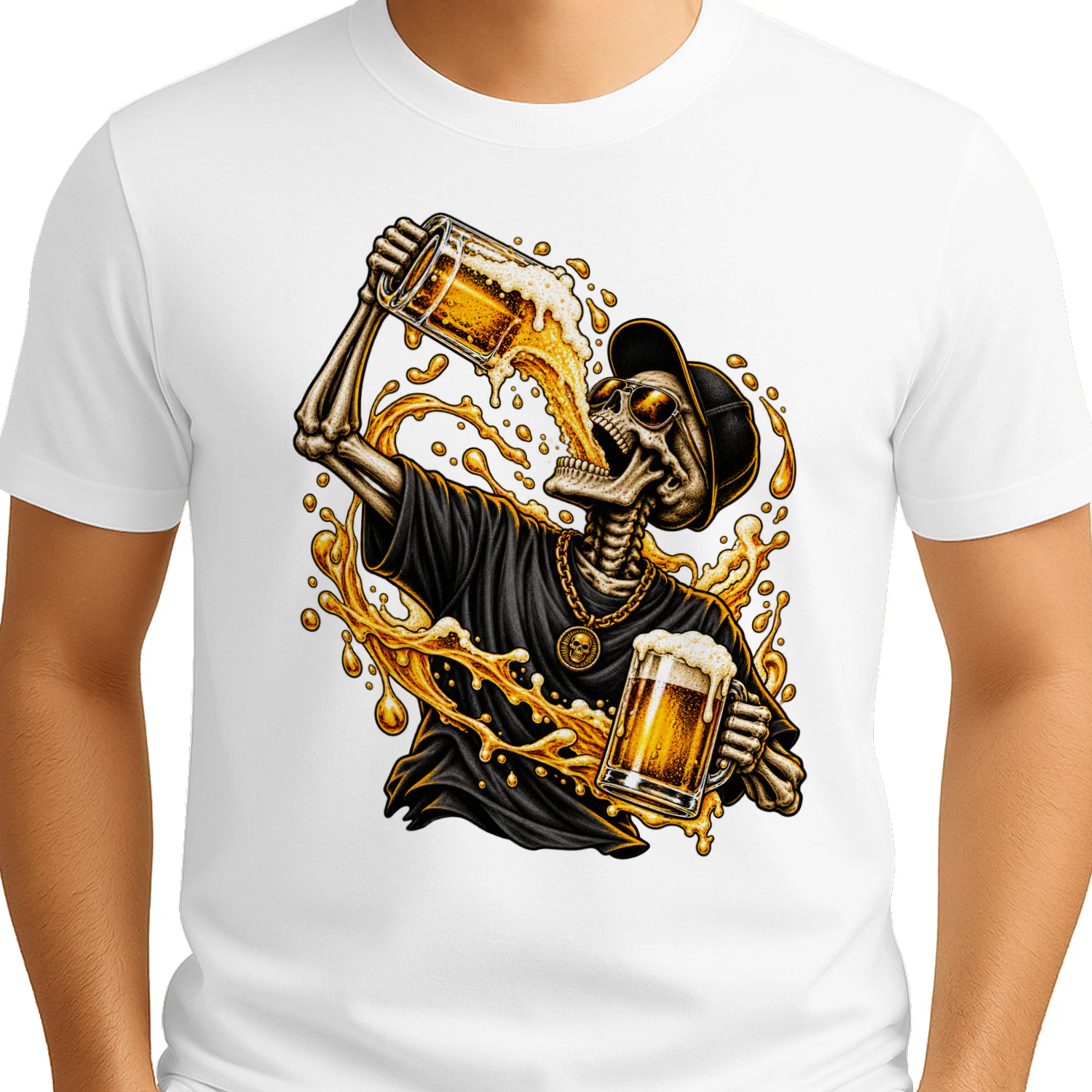skeleton-beer-party-sticker