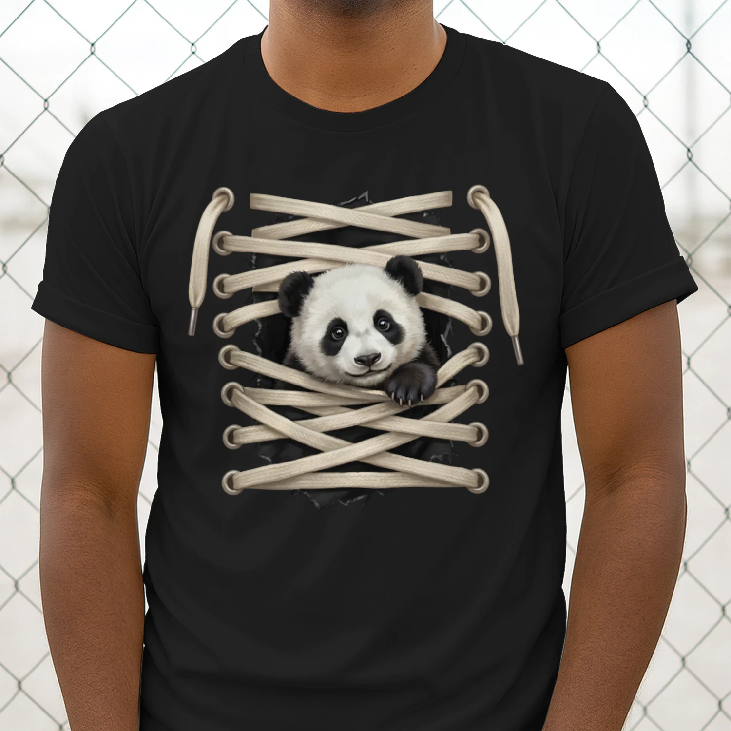Cute Panda Peeking