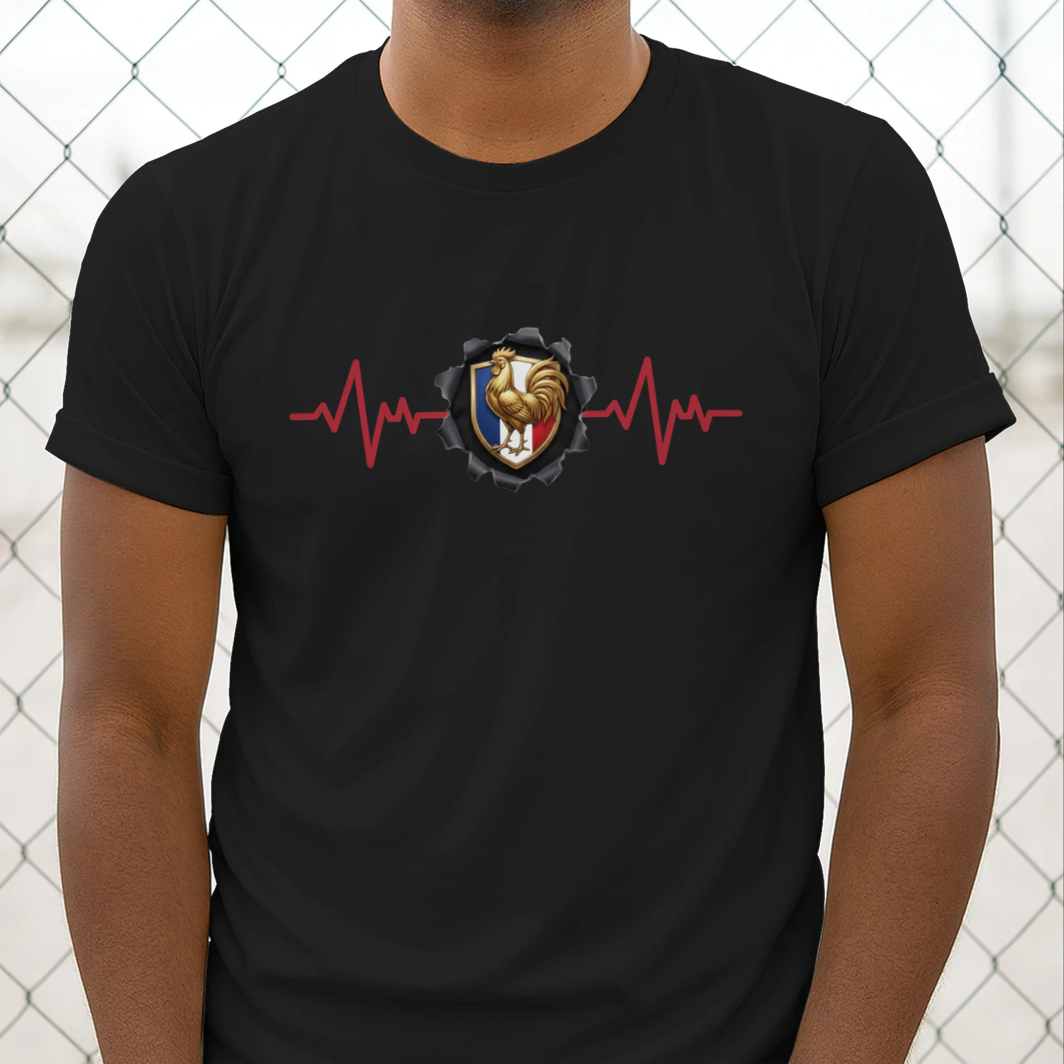 French Pride Heartbeat Tee