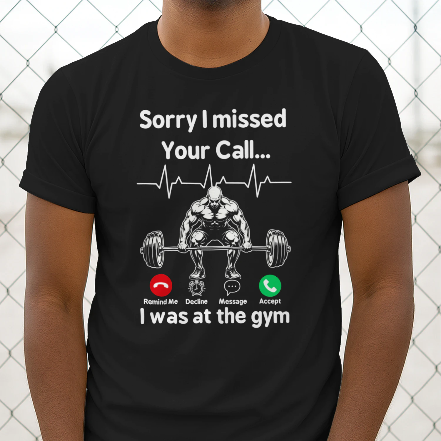 Missed Call Gym Workout T-Shirt