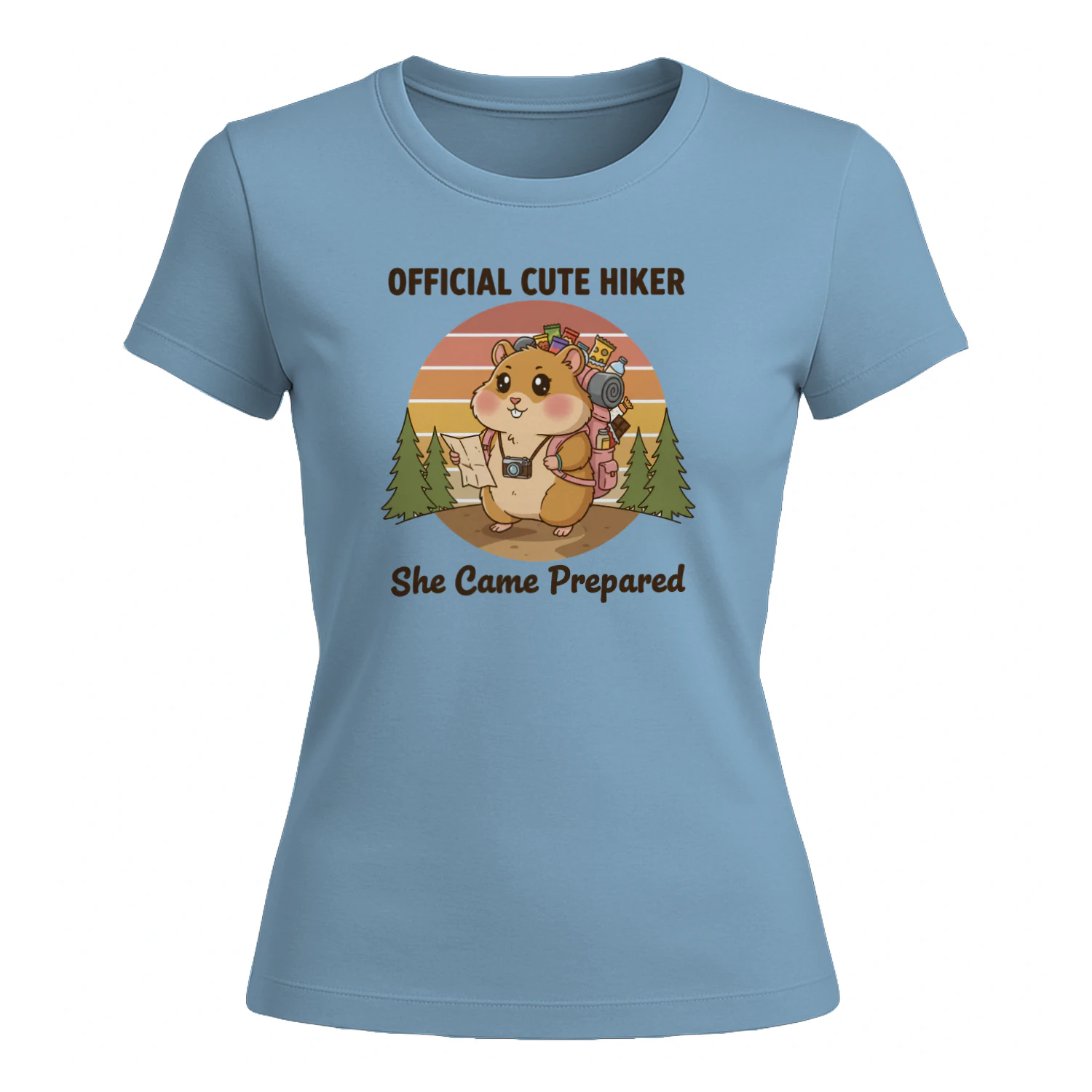 The Cute Prepared Hiker Fitted Tee
