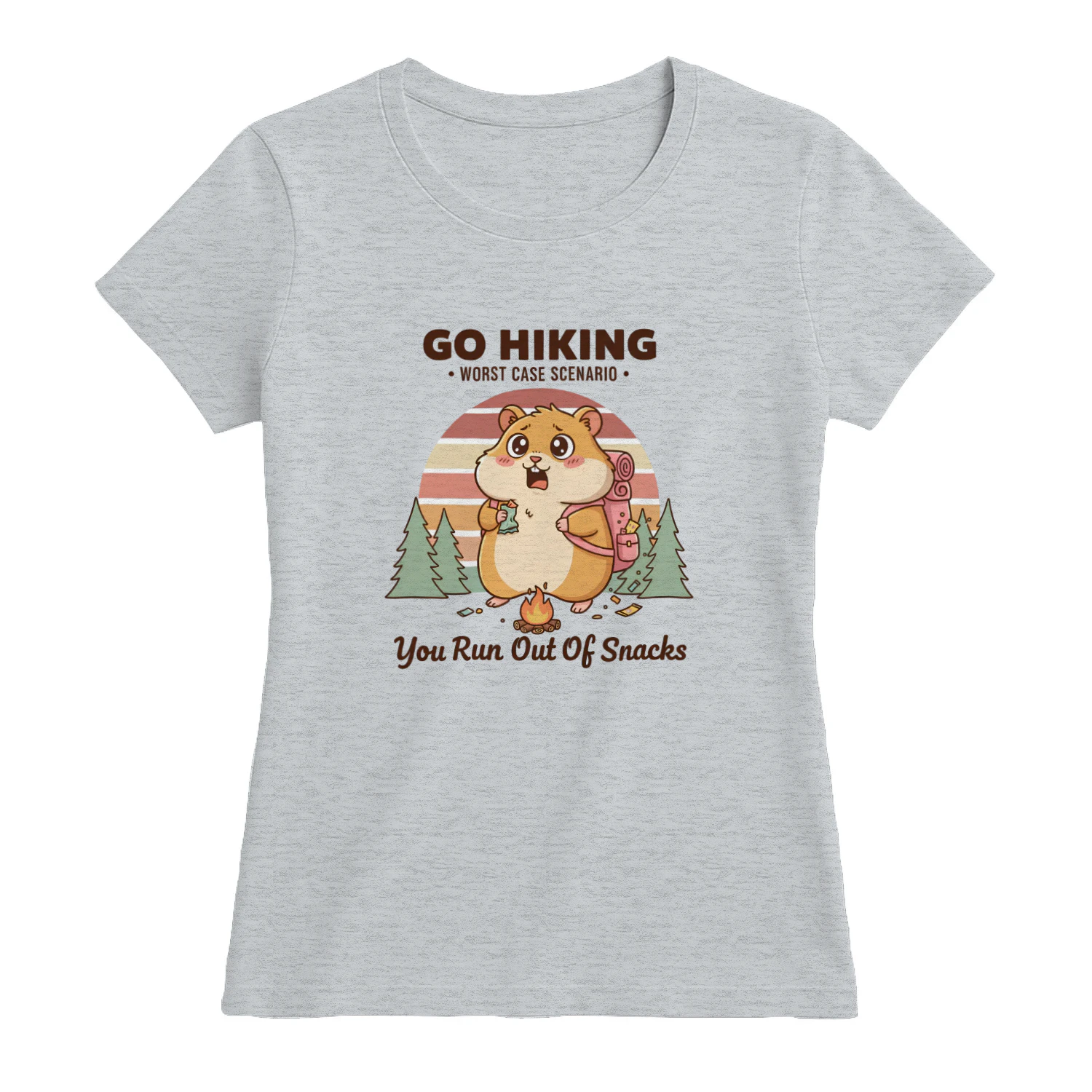 The Cute Prepared Hiker Fitted Tee