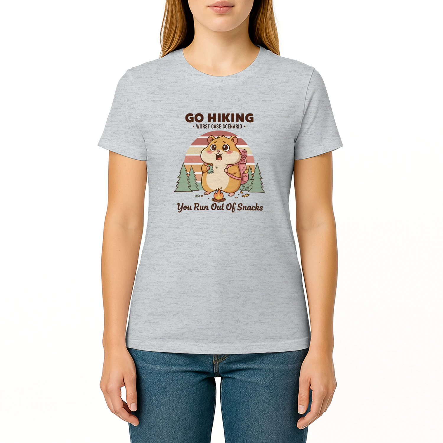The Cute Prepared Hiker Fitted Tee