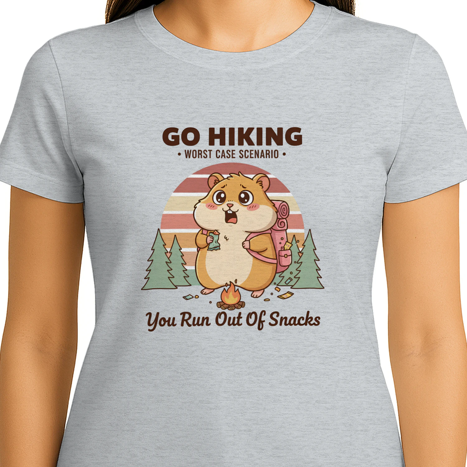 The Cute Prepared Hiker Fitted Tee