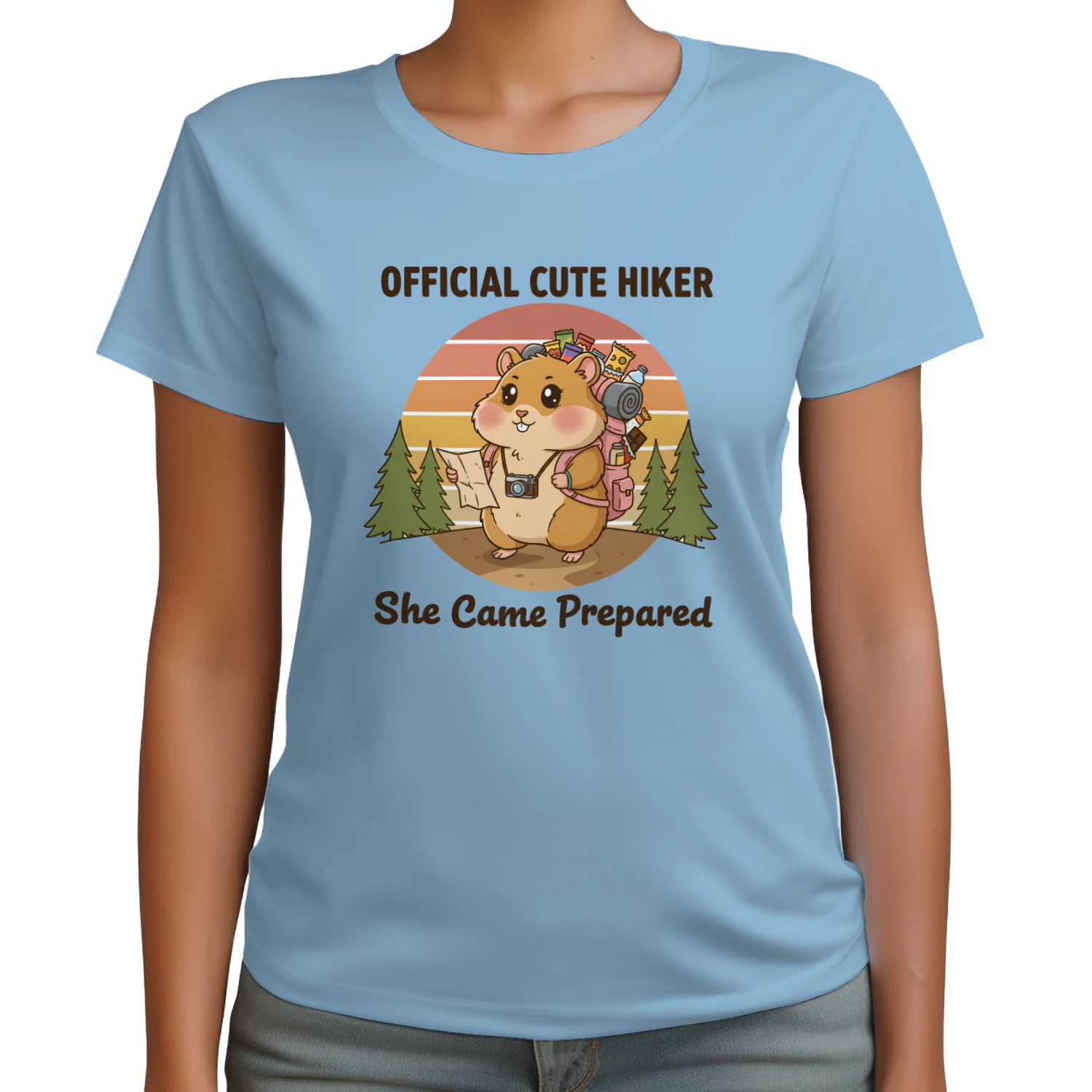 The Cute Prepared Hiker Fitted Tee