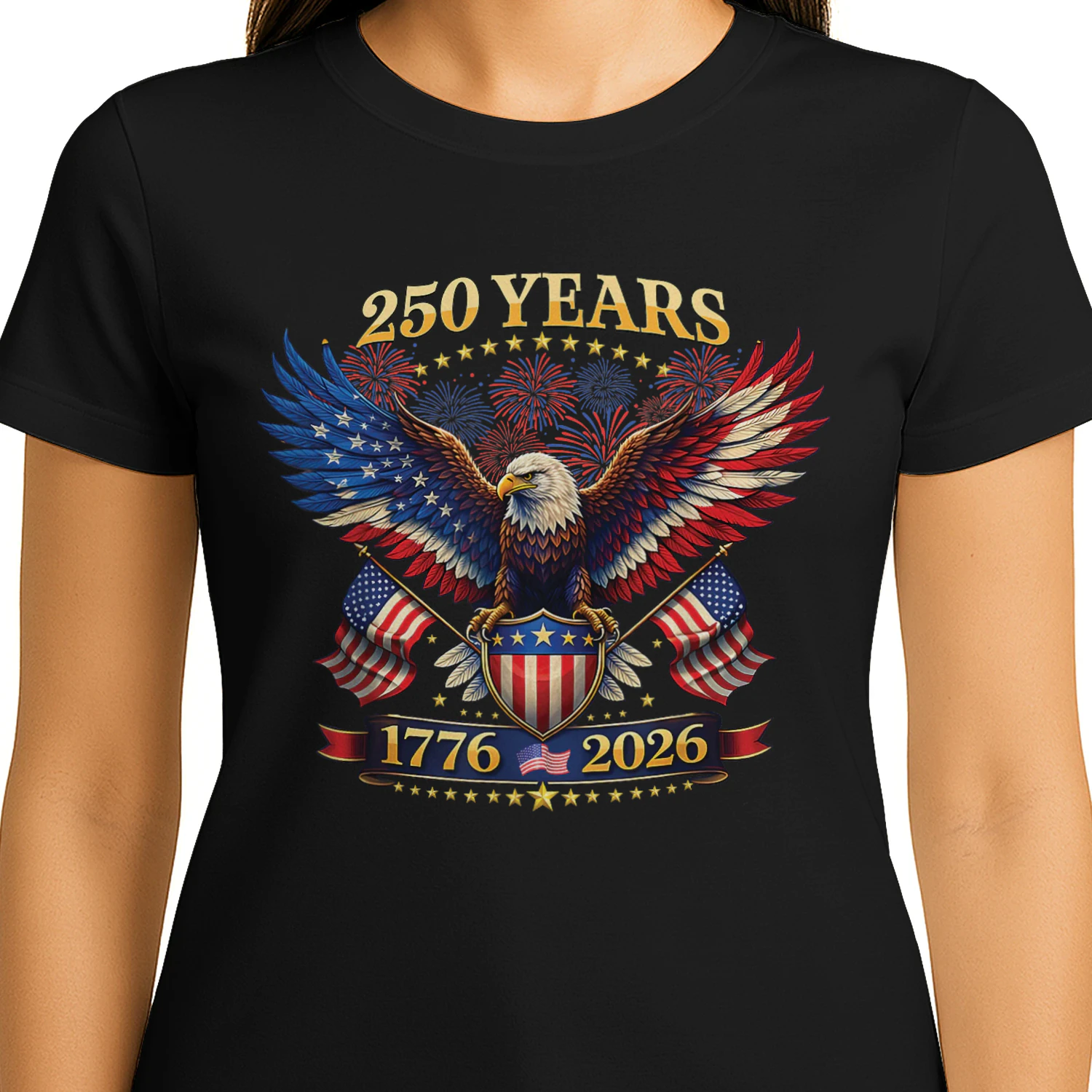 250 Years American 1776 2026 250th 4th July Independence Day