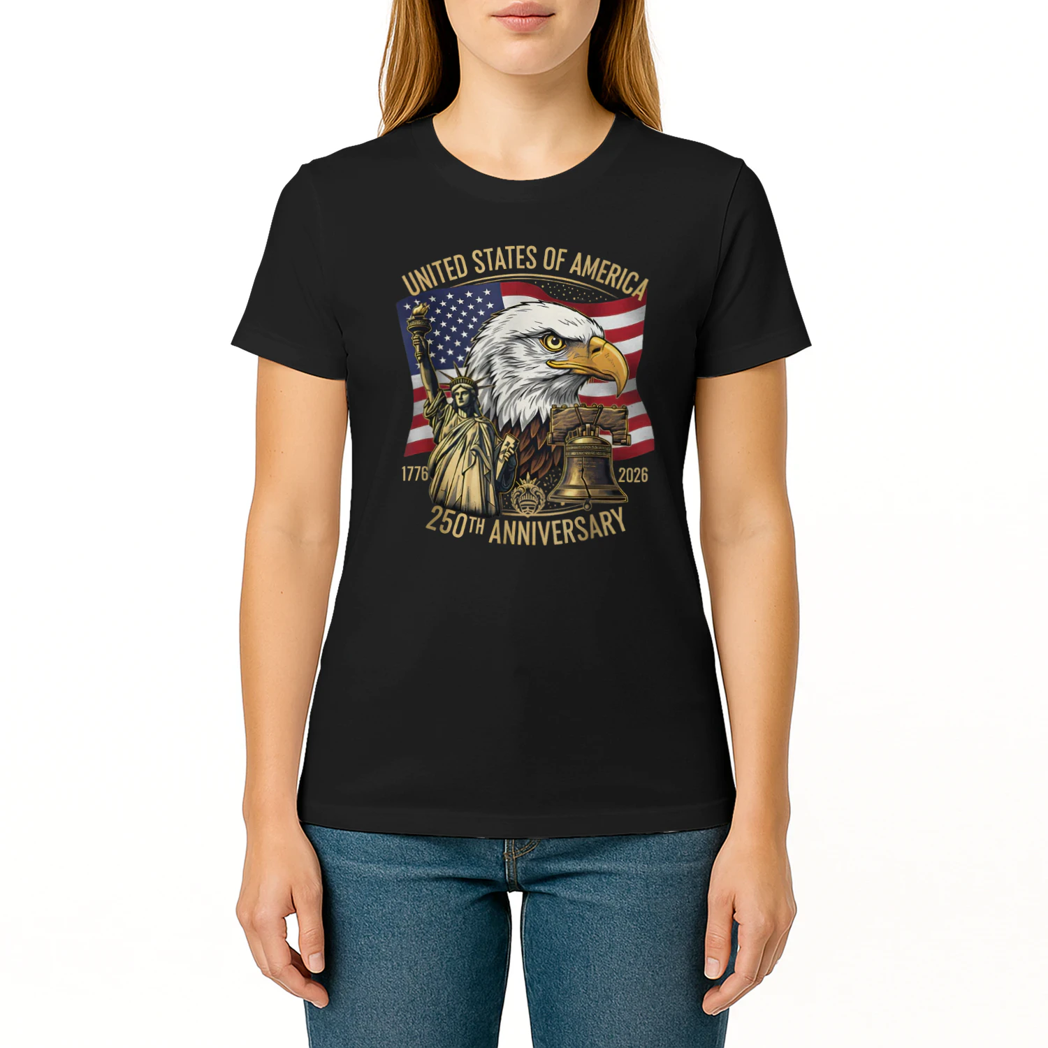 250 Years 1776-2026 250th Birthday Eagle Liberty Bell