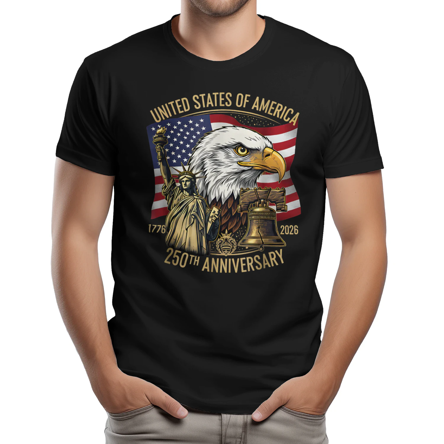 250 Years 1776-2026 250th Birthday Eagle Liberty Bell