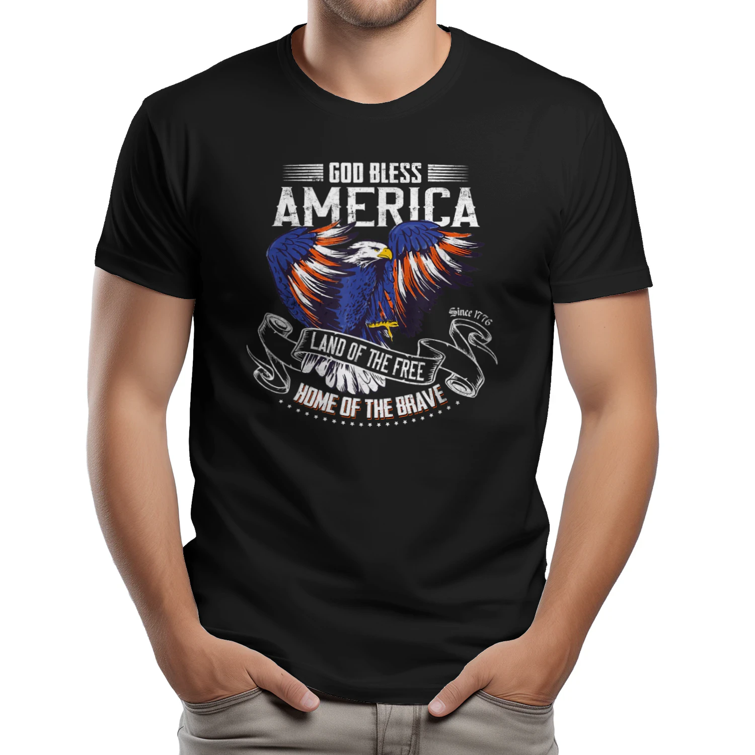 God Bless America - Land of The Free Because of The Brave T-Shirt
