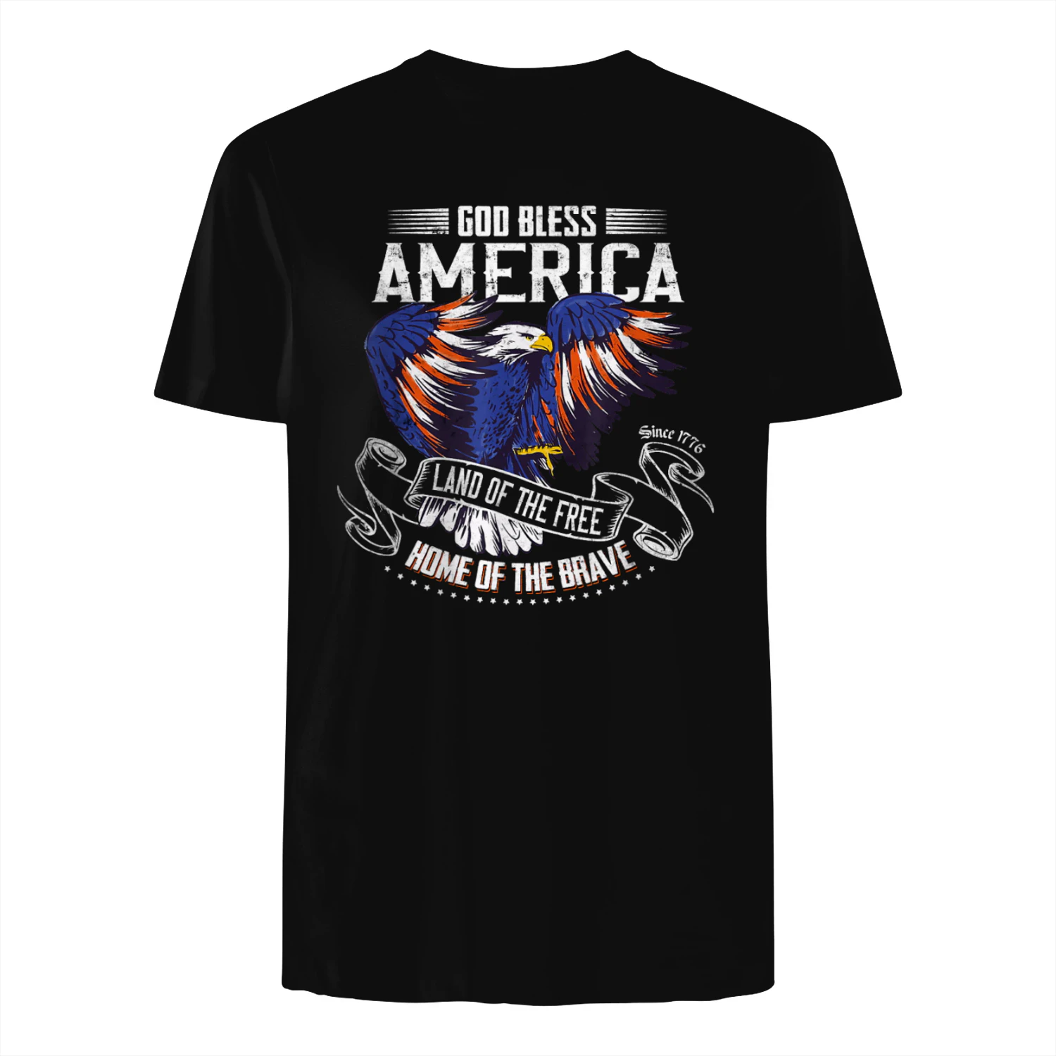 God Bless America - Land of The Free Because of The Brave T-Shirt