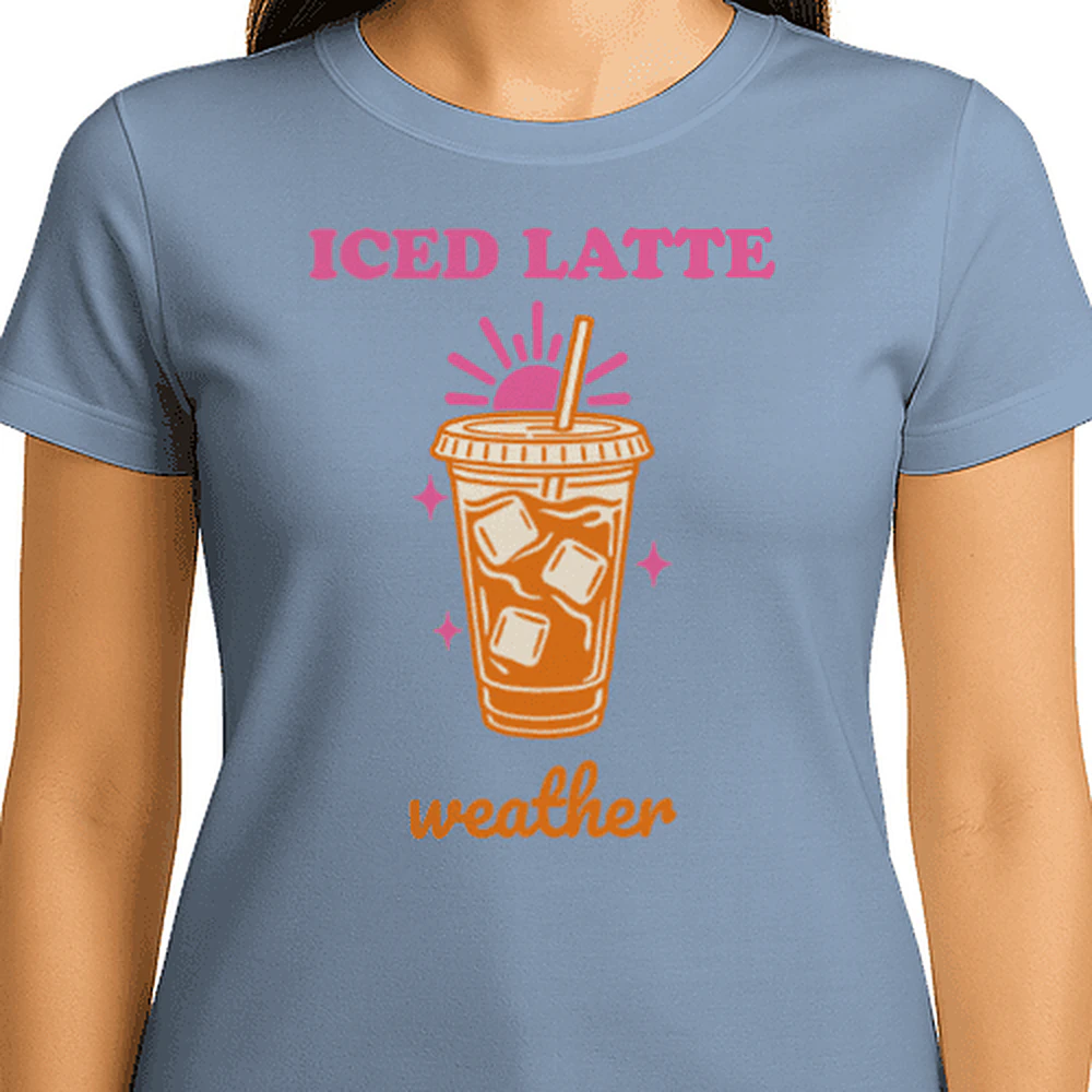 Iced Latte Weather Women's Slim Fit Tee