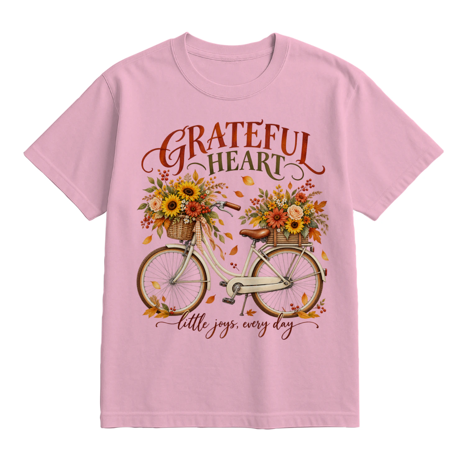 Grateful Heart Bicycle T-Shirt