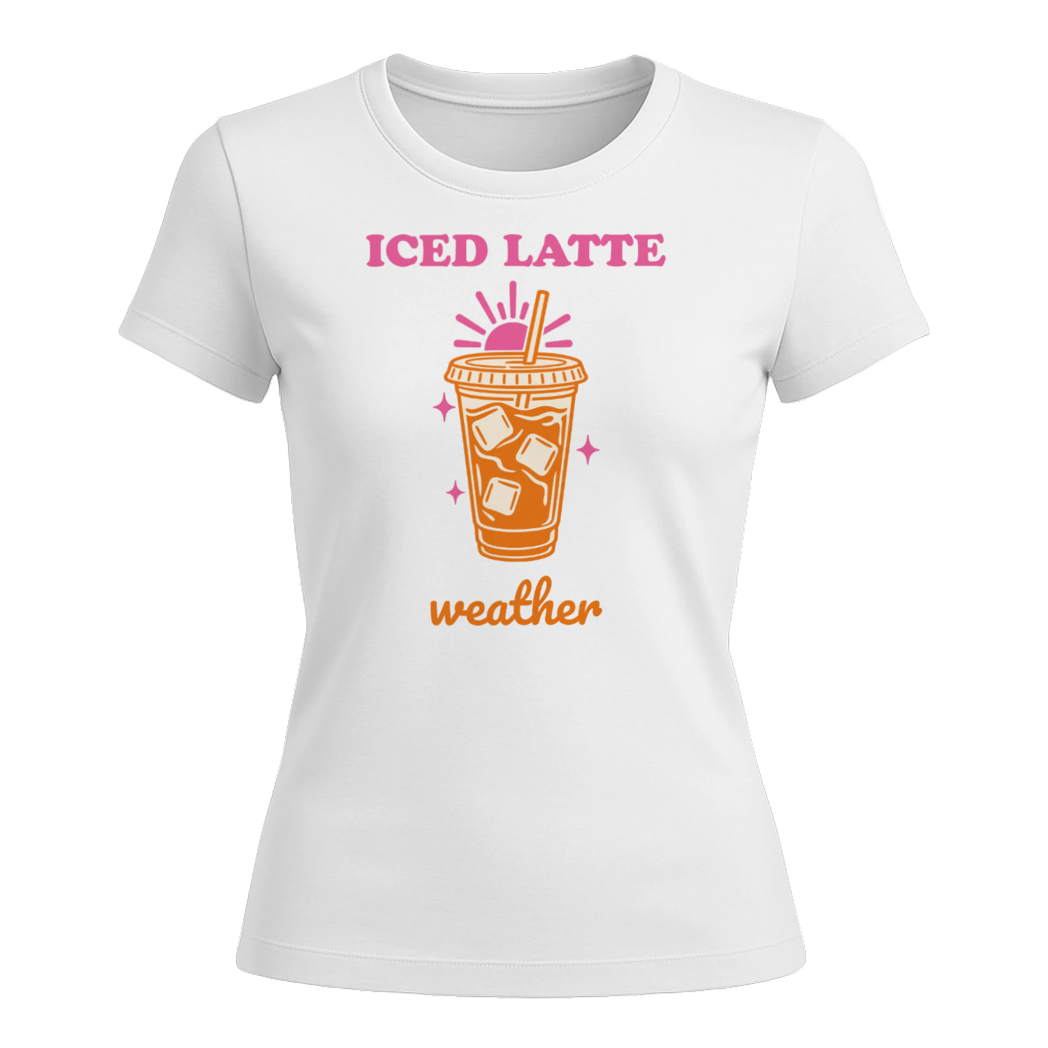 Iced Latte Weather Women's Slim Fit Tee
