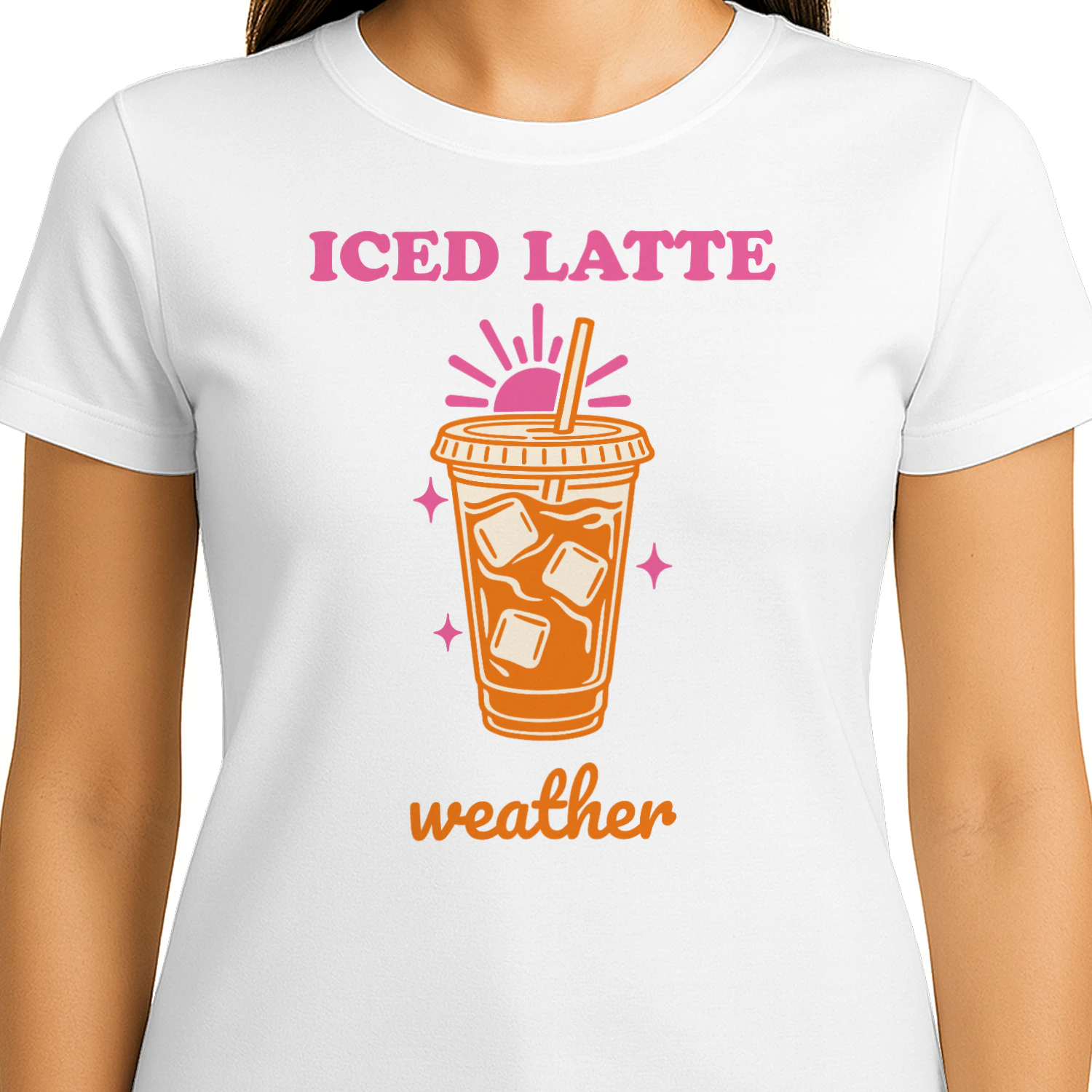 Iced Latte Weather Women's Slim Fit Tee