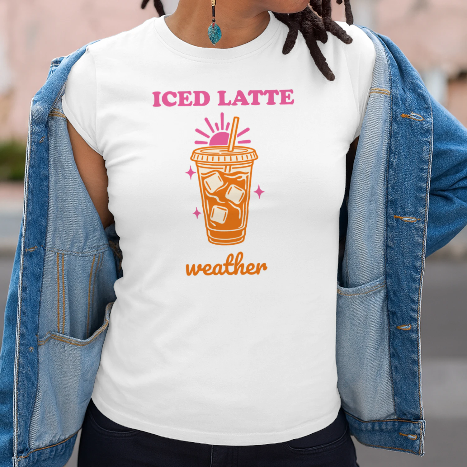 Iced Latte Weather Women's Slim Fit Tee