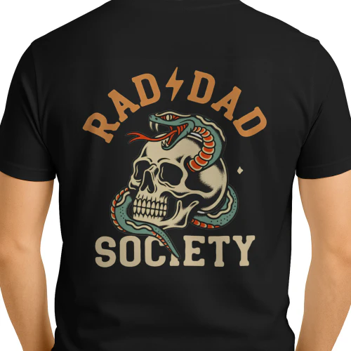 Rad Dad Society T-Shirt, Cool Dad Club