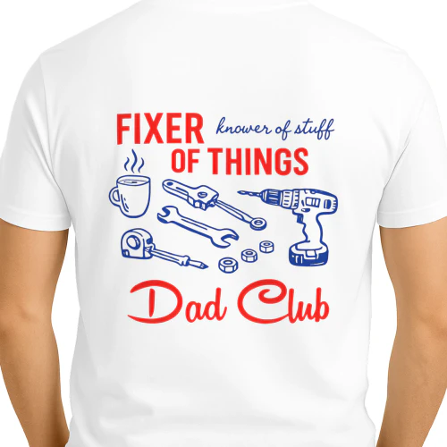 Fixer of Things Dad Shirt, Dad Club Funny T-Shirt