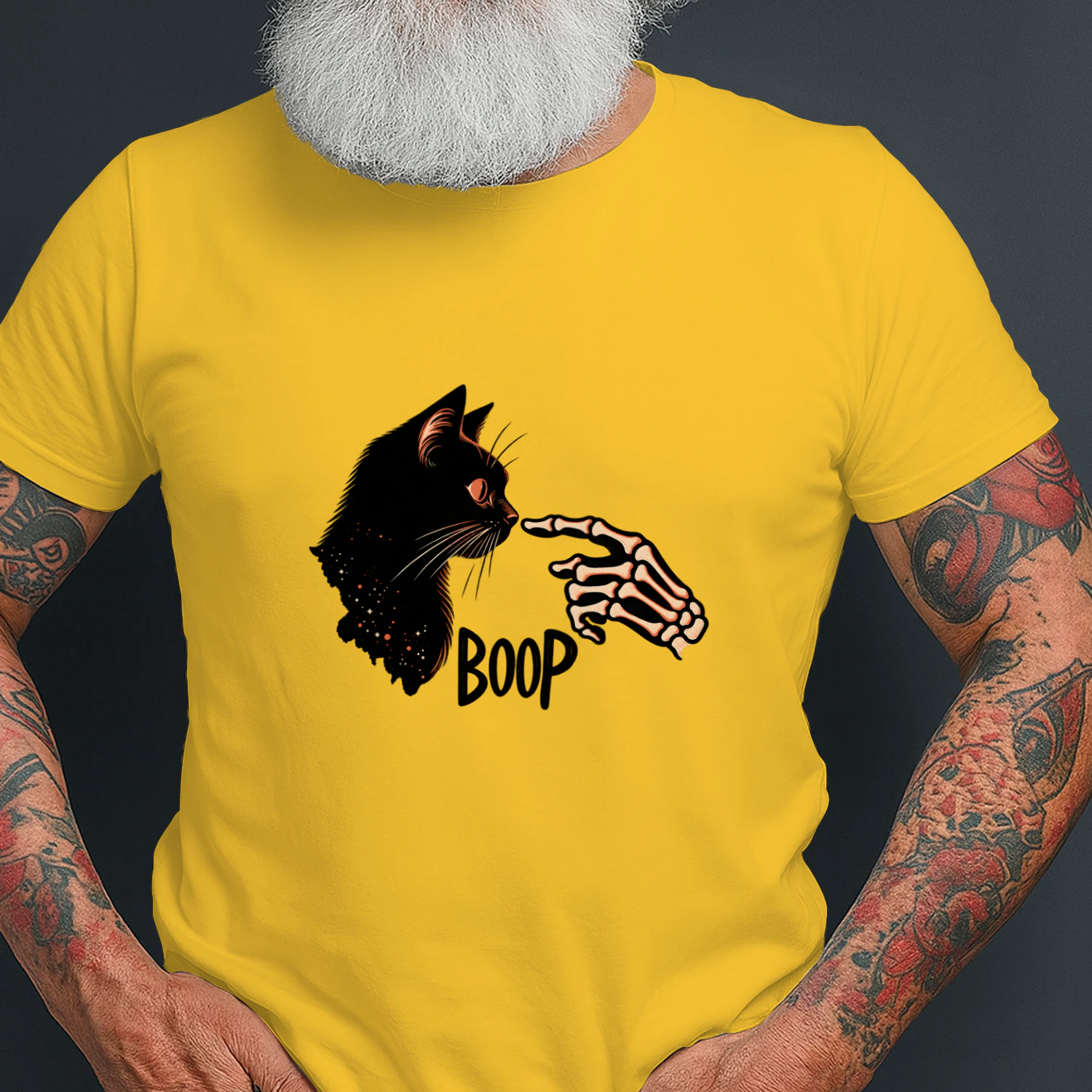 Skeleton Hand Boop Cat Essential T-Shirt