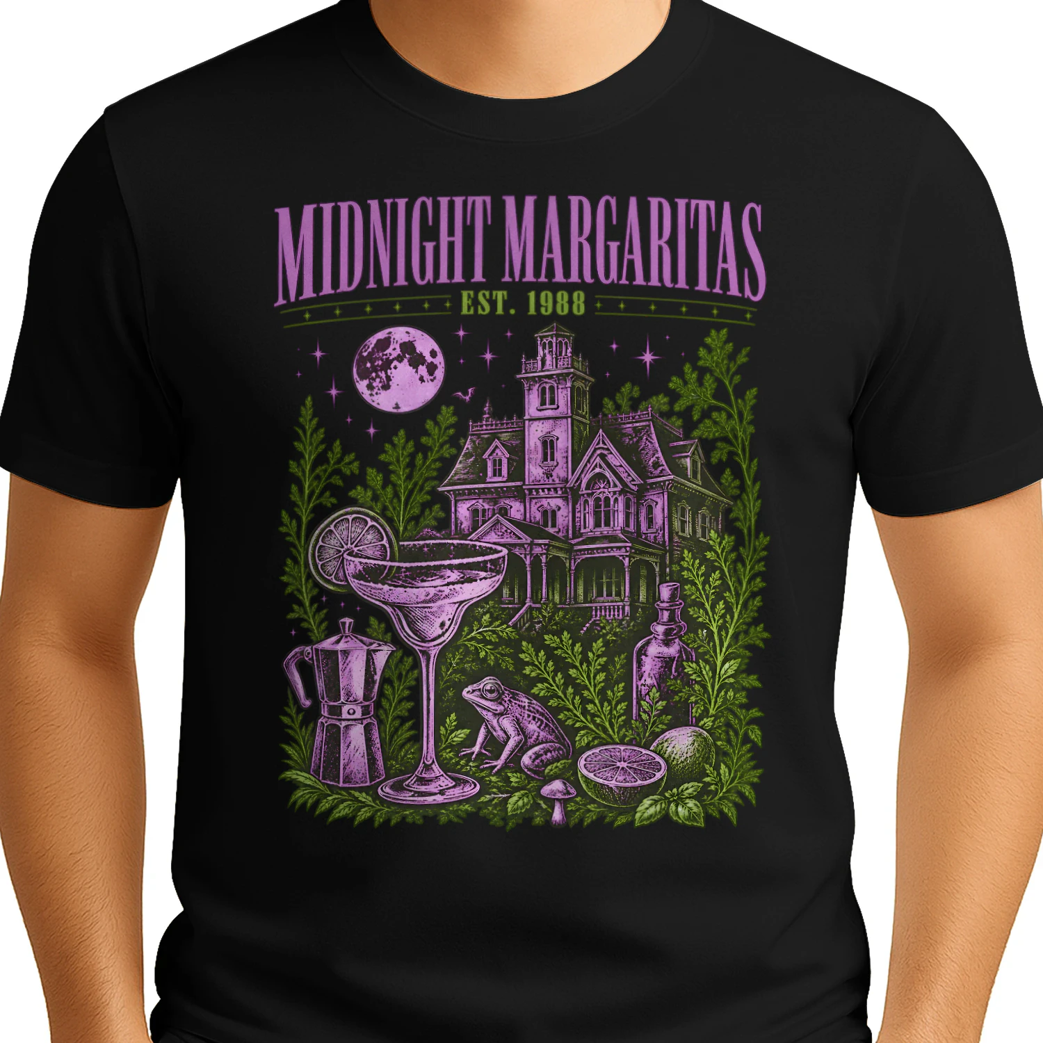 Midnight Margaritas Witchy Spooky Night T-Shirt