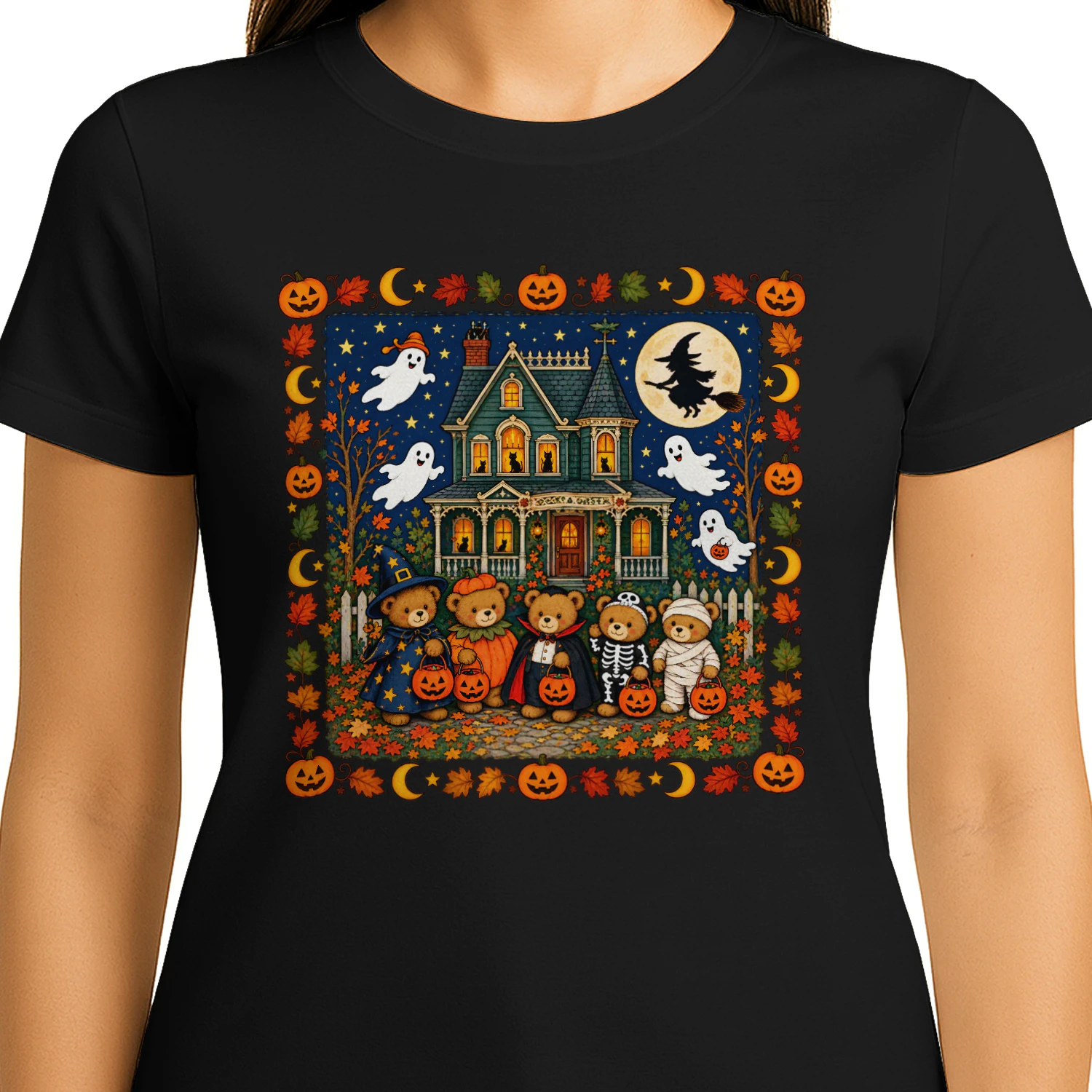 Vintage Teddy Bears Cozy Halloween Trick or Treat Night Essential T-Shirt