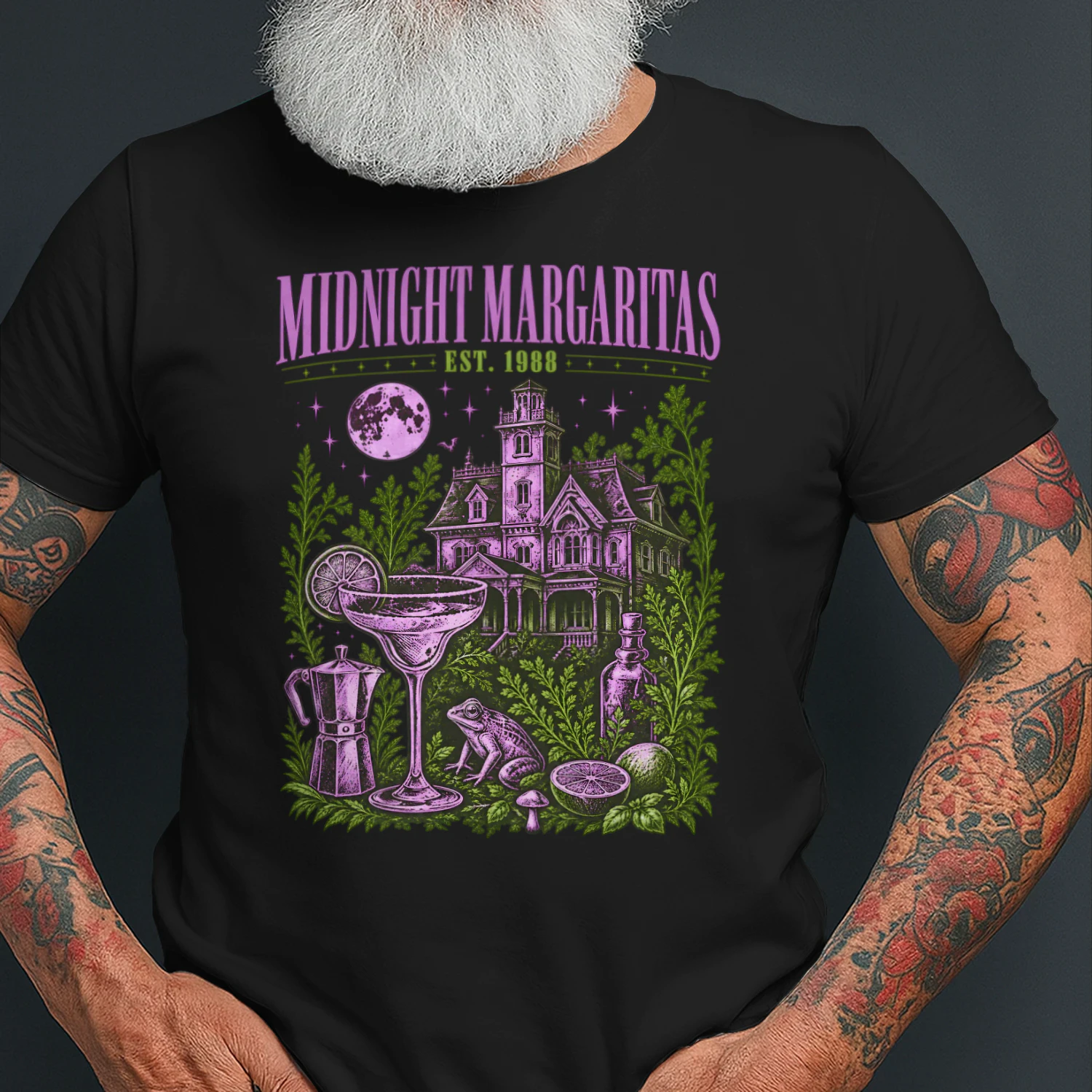 Midnight Margaritas Witchy Spooky Night T-Shirt