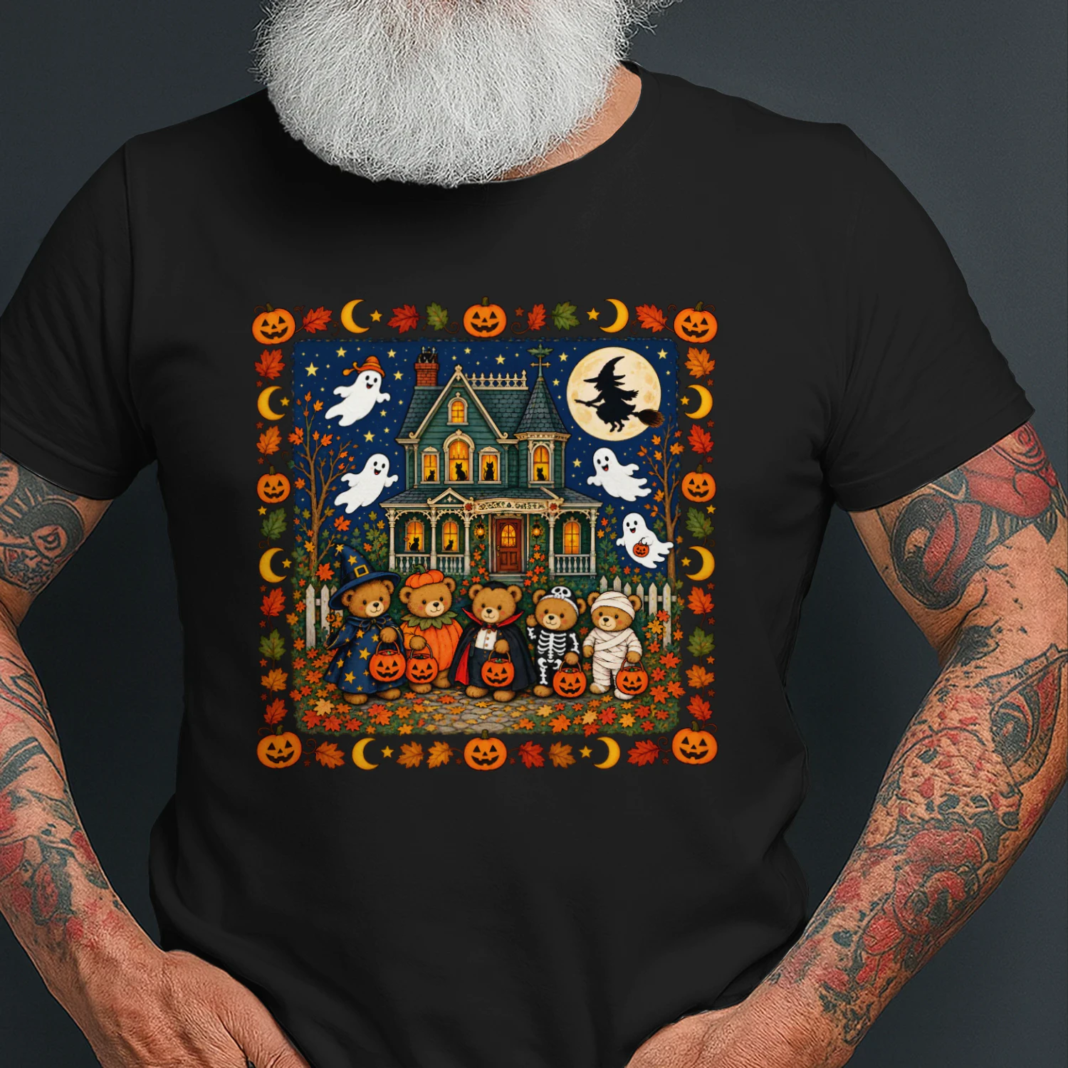 Vintage Teddy Bears Cozy Halloween Trick or Treat Night Essential T-Shirt