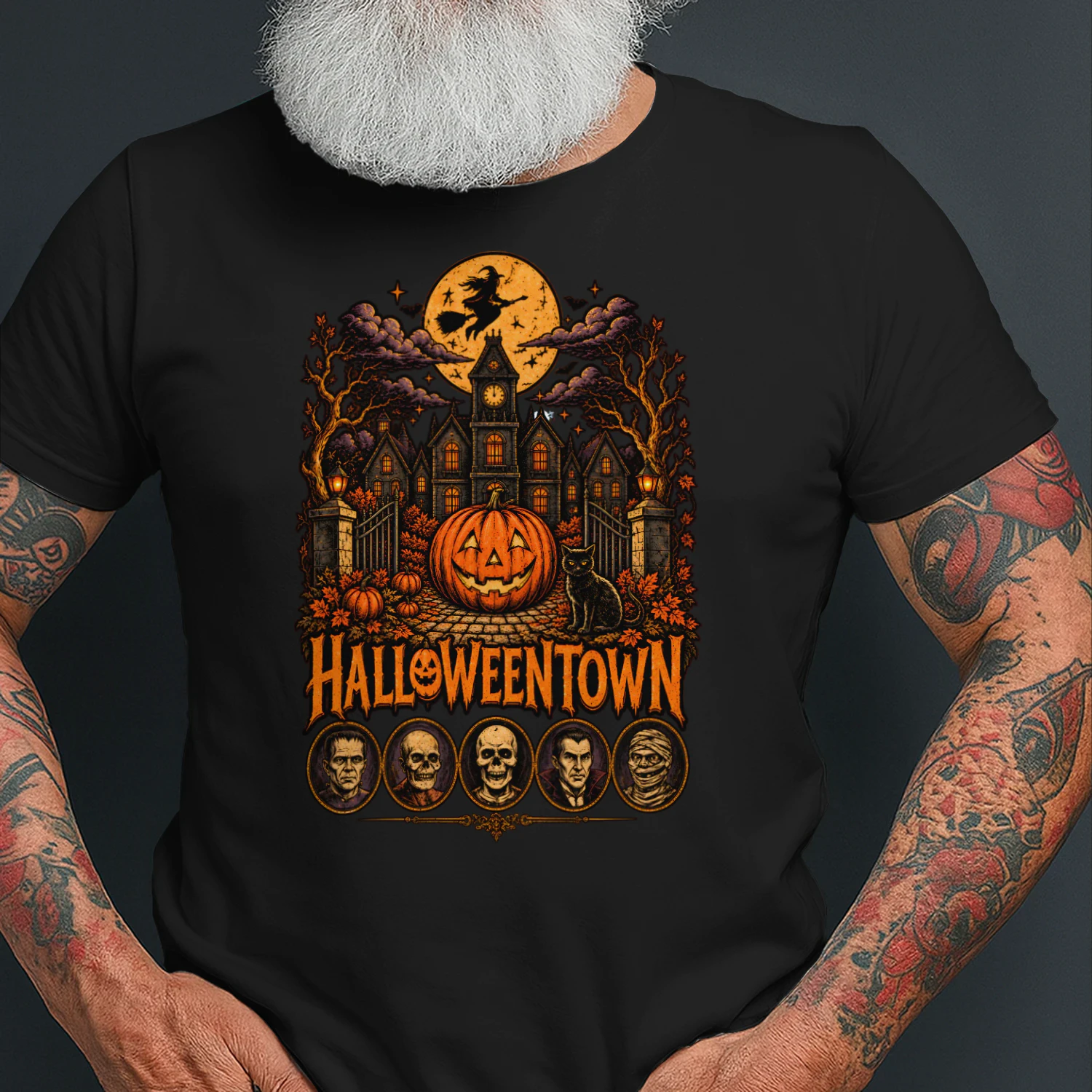 Vintage University Halloween T-shirt