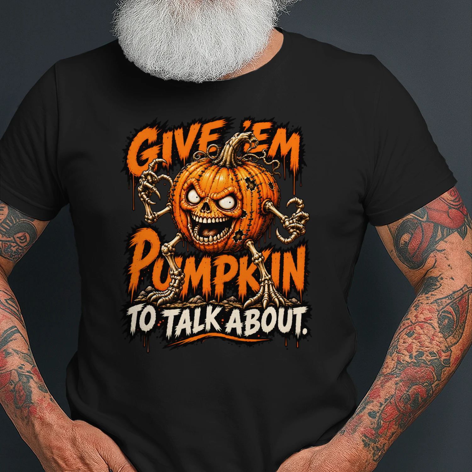 Halloween Give 'Em Pumpkin To Talk About T-Shirt