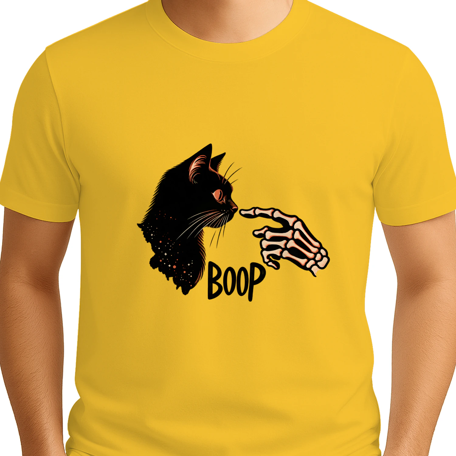 Skeleton Hand Boop Cat Essential T-Shirt