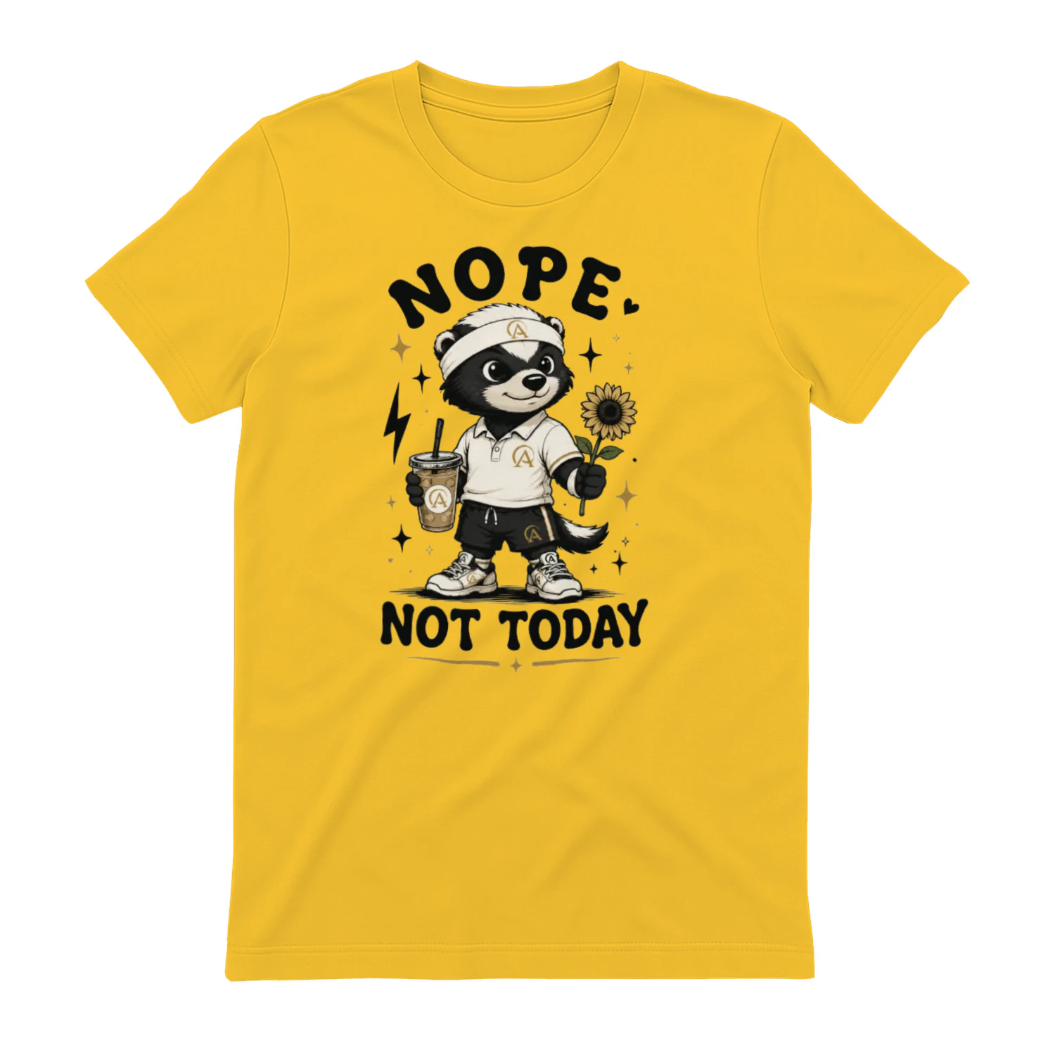 NOPE. NOT TODAY | Cute Honey Badger Tennis T-Shirt
