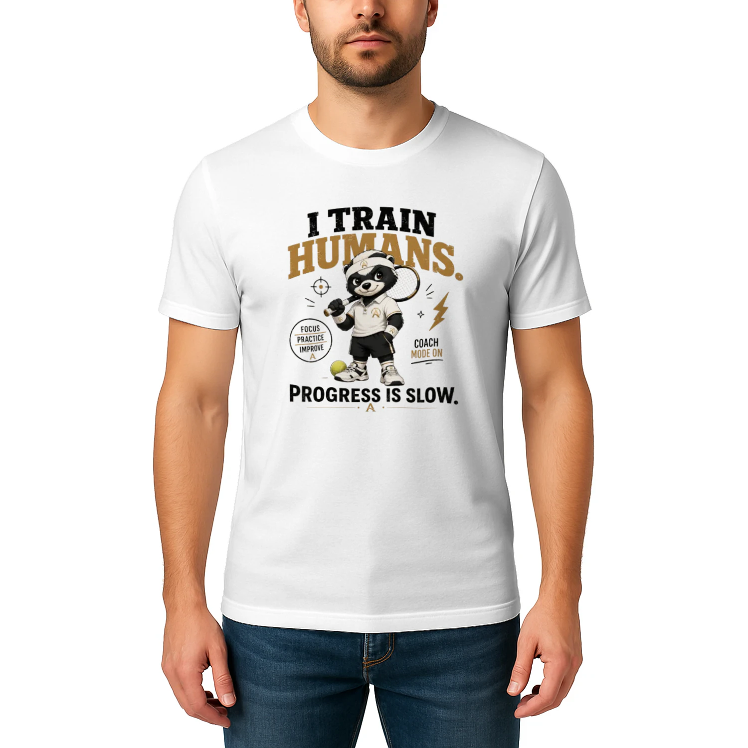 I'm Not Arguing | Funny Honey Badger Tennis T-Shirt