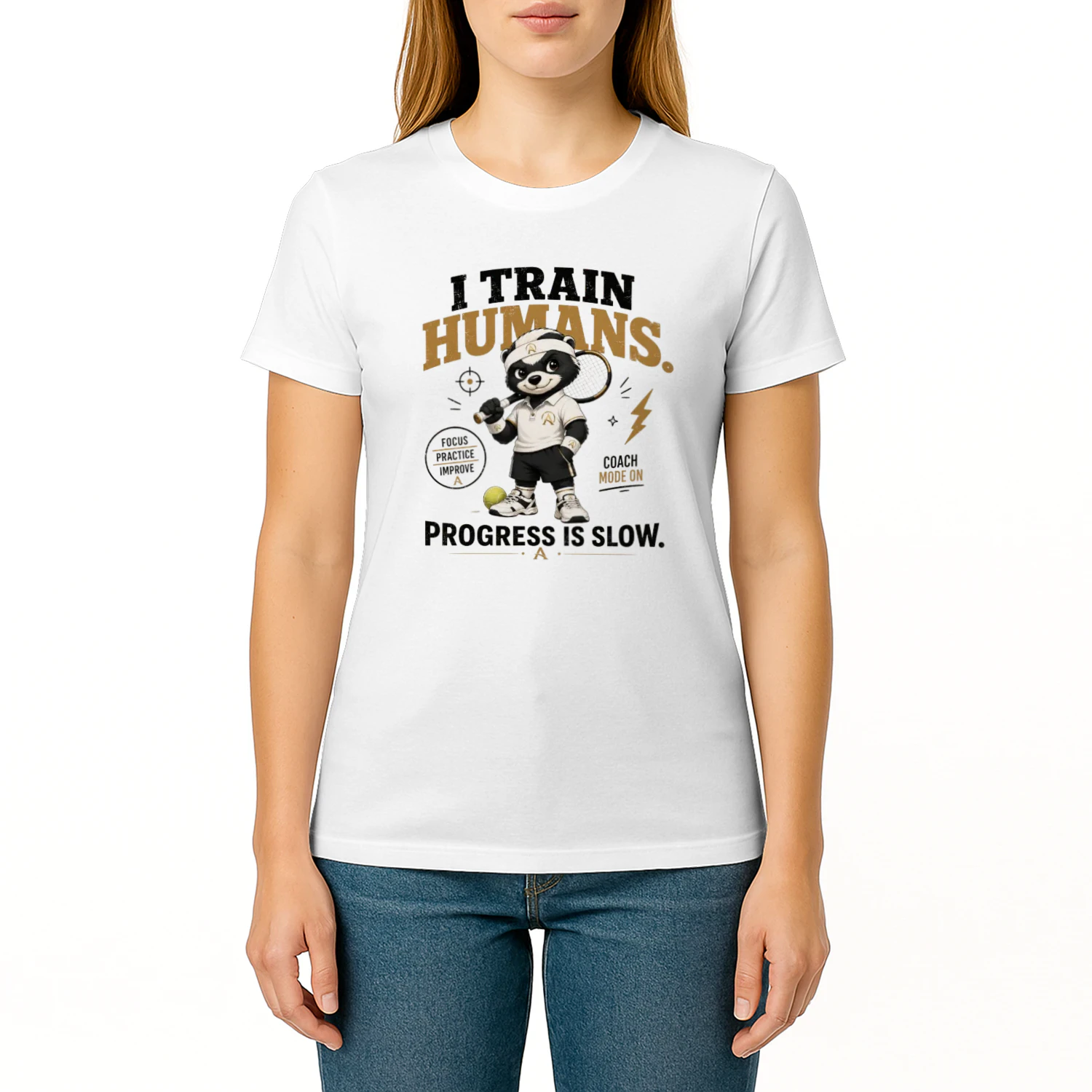I'm Not Arguing | Funny Honey Badger Tennis T-Shirt
